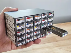 Folding Drawers Mini-Cabinet