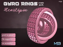 gyro rings- heartspin