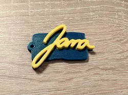 Jana name keychain
