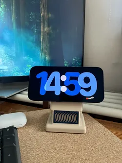 MagSafe iPhone Stand (Sand-Fill for Extra Weight) with Swappable Front Insert