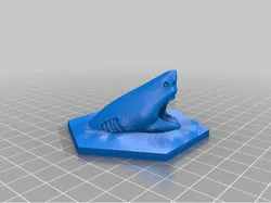 Shark Water Tile for 3Dv2 Catan Frames