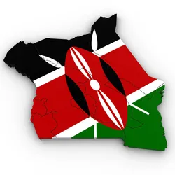 3d political map of kenya