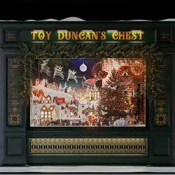 christmas toy store showcase