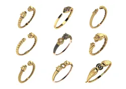 collection animals bracelets pack 100 3D print model