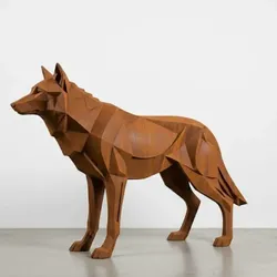 Fișiere pentru imprimante 3D | Fișier 3MF | Lobo marrom - low poly