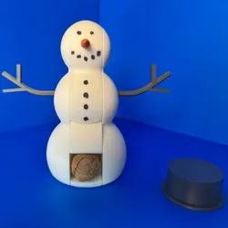 Fișiere pentru imprimante 3D | Fișier 3MF | Snowman Nutcracker | No Support
