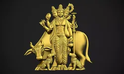 God Datatrey with animals 3D print model
