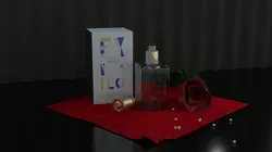 perfume with rose