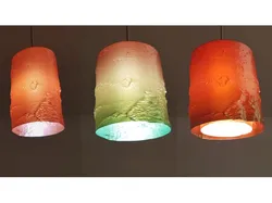 Real Birch Tree Texture Applied to a Lamp Shade and a Pot