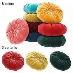 set of round decorative pillows