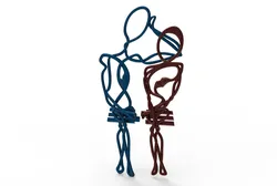 staring lovers pair able pendant