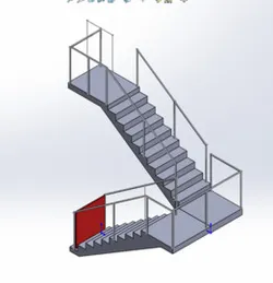 steel staircase