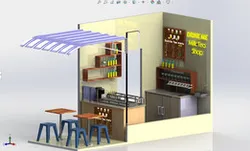 Tiny bubble tea shopp