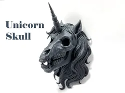 Unicorn Skull