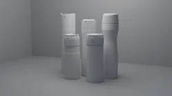3d model of deodorants low-poly