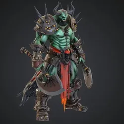 3D printer bestanden | 3MF | FREE Massive orc warlord