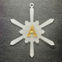 Creality Cloud | A – Snowflake Alphabet Letter A Festive Christmas Decoration | ملفات الطابعة ثلاثية الأبعاد