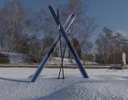 downhill skis