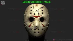 jason voorhees mask - friday 13th movie - horror halloween mask 3d print model 3D Print Model in Toys 362536