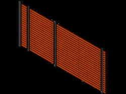 Metal & Wood Fence Deck