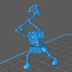 modron - duodrone - geometric warrior Free 3D Print Model in Game Accessories 357527