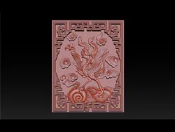 phoenix - cnc relief 3D Print Model in Mathematical art 358725