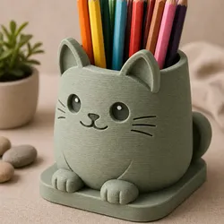 3D printer bestanden | 3MF | Cute Cat Pencil holder