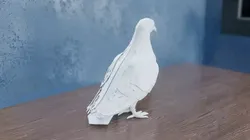 3D printer bestanden | 3MF | Low Poly Pigeon