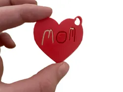 3D printer bestanden | 3MF | mothers day heart keychain