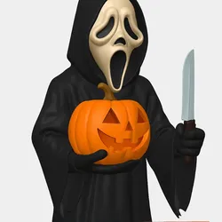 3D printer bestanden | 3MF | Scream Ghostface Halloween Model