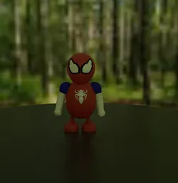 a toy spider men