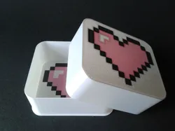 Creality Cloud | 8-bit-heart-pixel, multicolor pixel art nestable box | ملفات الطابعة ثلاثية الأبعاد