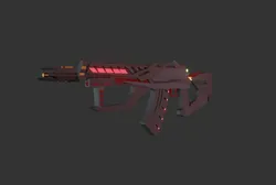 cyber punk machine low poly