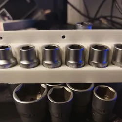 Fișiere pentru imprimante 3D | Fișier 3MF | Стенд для настенного расположения головок и трещетки 10-21