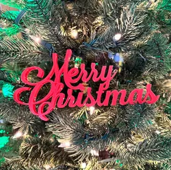 Gratis Other STL indir - Merry Christmas Script Wall Hang - TrashyPrinting