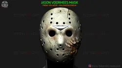 jason voorhees mask - horror halloween mask - friday 13th movie 3D Print Model in Toys 362899