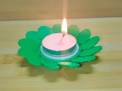 LeafGlow Tea Light Holder 🍃🕯️