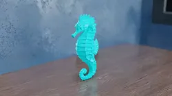 Low Poly Seahorse