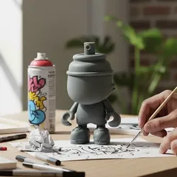 Sculptures & Artworks STL indir - cat spray - Ozvald-3D