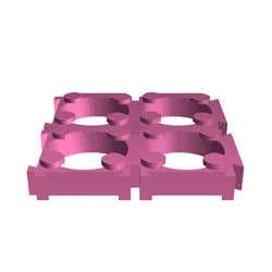 مجاني Tools & Spare Parts STL تنزيل - 18650 2x2 battery cell holder modular - Mr.Aprlia