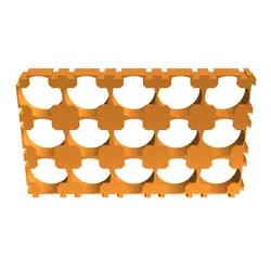 مجاني Tools & Spare Parts STL تنزيل - 18650 5x3 battery cell holder modular - Mr.Aprlia