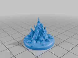 28mm DND Campfire Fantasy Terrain Miniature for Tabletop Gaming StarForge Kits 3D Print STL File
