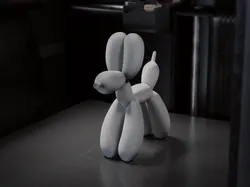 Creality Cloud | Balloon Dog Sculpture Animal Figurine 3D Printable | ملفات الطابعة ثلاثية الأبعاد