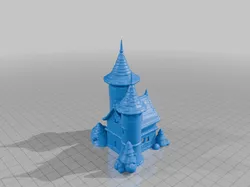 Enchanted Winter Castle Pet Hide for Small Animals StarForge Kits 3D Print STL File