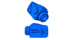 Hasselblad 1000f Vintage 6x6 medium format camera 3D print model