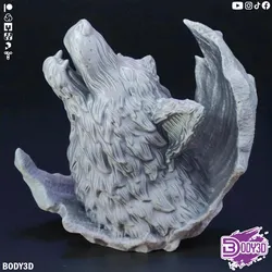Howling Wolf - Rock & Wood ( No Support )