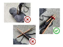knitting needle stitch stopper