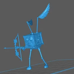 modron - quadrone - geometric warrior Free 3D Print Model in Game Accessories 363980
