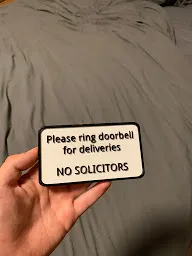 No Solicitors Sign
