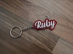 Ruby keychain - llavero